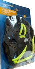 New Speedo Fit Nemesis Contour Paddles Large L Black Yellow Swim Training Nip