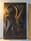 Antique French Panel In Solid Wood Highly Carved Details 12 1 4  X 7 3 4 