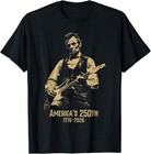 America s 250th Abraham Lincoln Playing Guitar Retro Vintage T-shirt