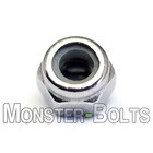 M4-0 7   4mm - Qty 10 - Nylon Insert Hex Lock Nut Din 985 - A2 Stainless Steel