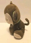 Fisher Price Brown Monkey Green Ears Plush Stuffed Animal Snugamonkey Lovey 6 
