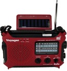 Ka500ip-red Voyager Solar dynamo Am fm sw Noaa Weather Radio With Alert And C   