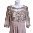 Jj   s House Mother Of The Bride Dress Womens 10 New Mauve Lace Draped Formal
