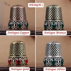 Elegant Metal Engraved Antique   Vintage Style Sewing Thimble  Finger Protectors