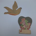 Vintage Valentine Cards Scrapbook Heart Bird Flower Designs Charming Decor Kids