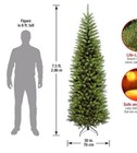 National Tree Company 7 5 Ft Slim Fir Christmas Tree