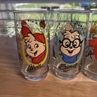 1985 Alvin And The Chipmunks Drinking Glasses Complete Set Of 4 Hardee   s Vintage