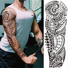 Tribal Totem Temporary Tattoo Sleeve For Men Women Full Arm  Large Hawaiian T   