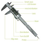 Stainless Steel Digital Caliper   6 Inch  150mm   Large Lcd Screen