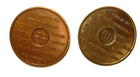 Alcoholics Anonymous Bronze Medallion Sobriety Chip Coins - 1   3 Years