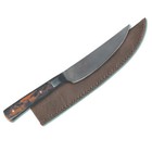Roach Belly With Leather Sheath - Old English Curved Knife