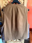 Vintage Giorgio Armani Jeans Men s Brown Leather Vest Made In Italy - Original
