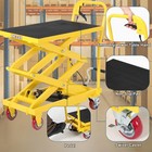 Hydraulic Lift Table Cart  330lbs 50  Lifting Height double Scissor Lift Table