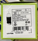 Leviton Cs8164c 50a  480v Ac  Non-nema  3p  4w  Black   White Locking Connector