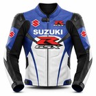Men Suzuki Gsxr Motorbike Leather Jacket Motorcycle Bikers Racing Sports Jackets