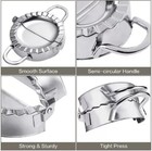 Stainless Steel Dumpling Maker     Ravioli Wonton Press Mold Tool For Easy Sealing