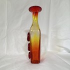Amberina Glass Bottle Vase Produced By The Rainbow Art Glass Company