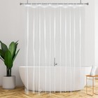 Long Clear Plastic Shower Curtain Liner  72x78  Light Weight Eva 4g Plastic B   