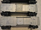 Lot Of 3 Lionel O Gauge Western Pacific Box Car 6464 Vintage 1953