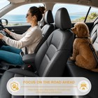 Dog Seat Belt For Car 2 Pack  3-in-1 Adjustable-length Bungee Tether   3 In 1 De