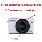 Camera Case Screen Protector Uv Filter Lens Hood Cap Kit For Canon Eos M100 M200