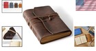 Vintage Brown Leather Journal - 260 Pages Travel Diary For Artists And Writers