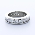 Eternity Wedding Ring 14k Gold Classic Round 3 75 Carat Natural Diamond F Vs2