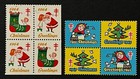 Travelstamps  1964   1965 - Us Christmas Seals 2 Mnh Og Blocks Of 4