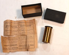 Pocket Field Microscope French Brass Botanical With Box   Instructions Antique
