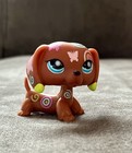 Authentic Hasbro Littlest Pet Shop Lps Brown Dachshund   1010 Postcard Pets 2006