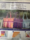 June Tailor Quilt As You Go Sophie Tote Bag Including Fabrics New