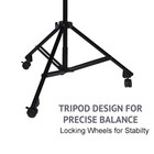 Lyxpro Smt-2 Professional Microphone Stand 90  Studio Overhead Boom With Casters
