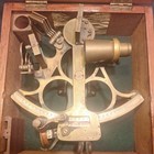 Henry Hughes And Sons Brass  husun  Marine Sextant  1946 In Mahogany 