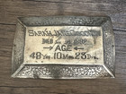 Antique Casket Coffin Marker 1892 Name Plate Ornate Engraved Silver Plated