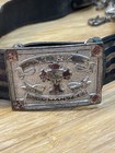 Vintage Knights Templar Masonic Belt   York Pa 21 Commandery Buckle Kg Jd