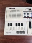 Vtg Casio Pt-80 Mini Synth Electronic Keyboard Tested Working Rom Pack Ro-551