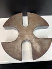 Vintage Round Slotted Arbor Press Plate 10 75 Diameter X 1 5 Thickness