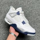 Jordan Air Jordan 4 Retro  midnight Navy  Man Mid-top Basketball Shoes