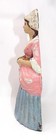 Vintage Cast Iron Colonial Woman With Fruit Doorstop - Orig  Pt  - 8 1 2  Tall