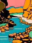 1916 Yellowstone Park Vintage Style Auto Route Travel Poster - 20x30