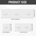 8pcs Shower Caddy Replacement  No Drilling Shelf  Strong Adhesive Hooks  Waterpr