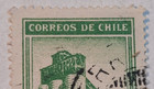 Correos De Chile   40   Green Postage Stamp    Cobre   N97
