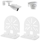 Cctv Security Dome Ip Camera Mounting L-shape Dome Camera Bracket Metal White   