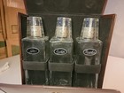 Vintage Travel Bar Set Gin  Scotch  Bourbon