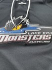 Vtg Reebok Cleveland Lake Erie Monsters Youth L xl Hockey Jersey Stitched Ahl