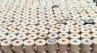 Big Lot Of 300 Vintage Wooden Same Size Thread Spools 