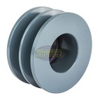 Cast Iron 3 5   Dual Groove Pulley 2 Belt B Section 5l With 1  Sheave Bushing