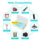 4pcs 3 7v Rechargeable Lithium Batteries Flat Top With Plastic Storage Case