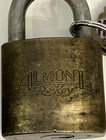 Vintage Almont Re-key Brass Padlock With 2 Original Keys