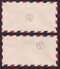 June 2-3 1937 First Flight Prince George-manson Creek Return C5 2-covers Stamps